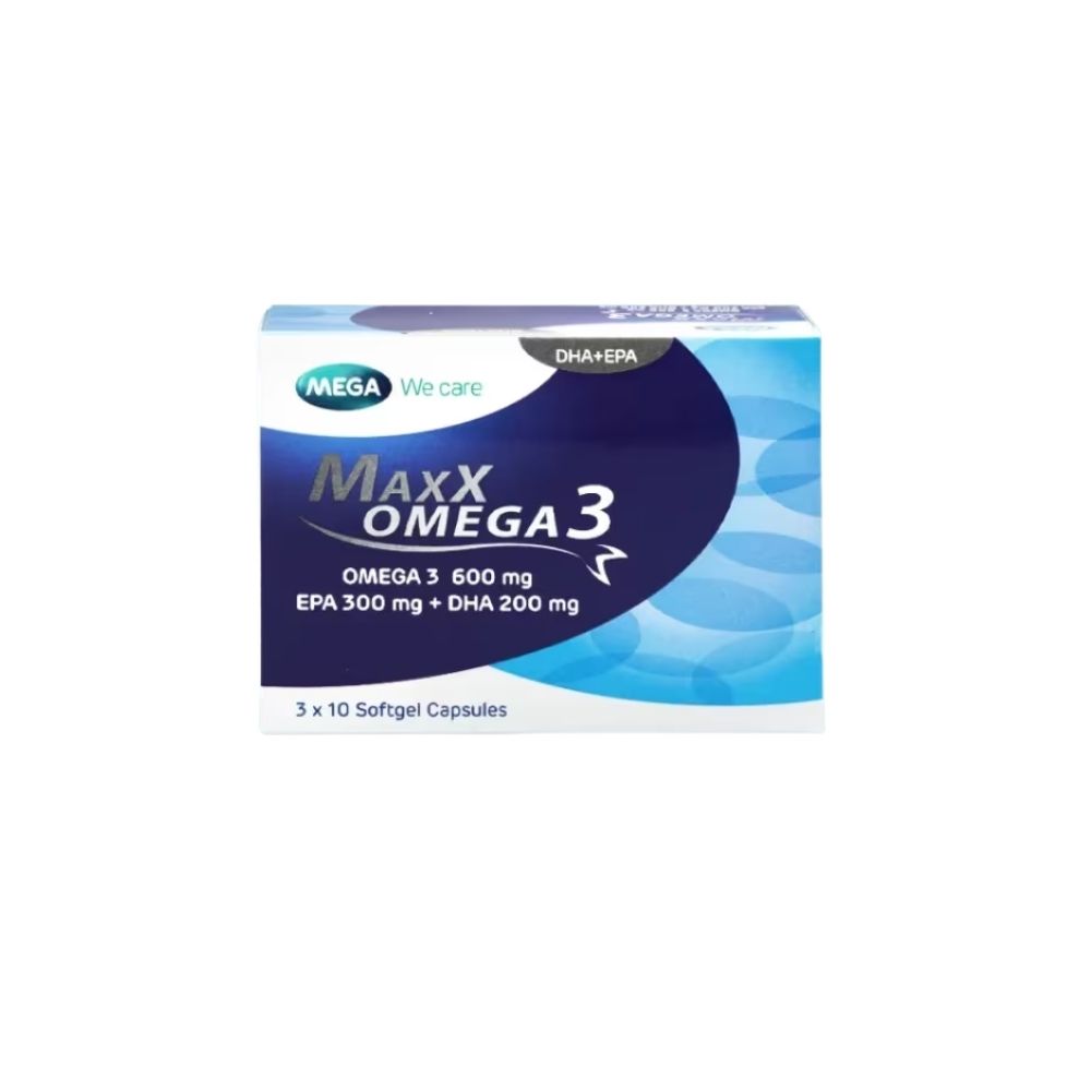 MEGA WE CARE MAXXOMEGA 3 1000MG CAJA X 30 CAPSULAS BLANDAS